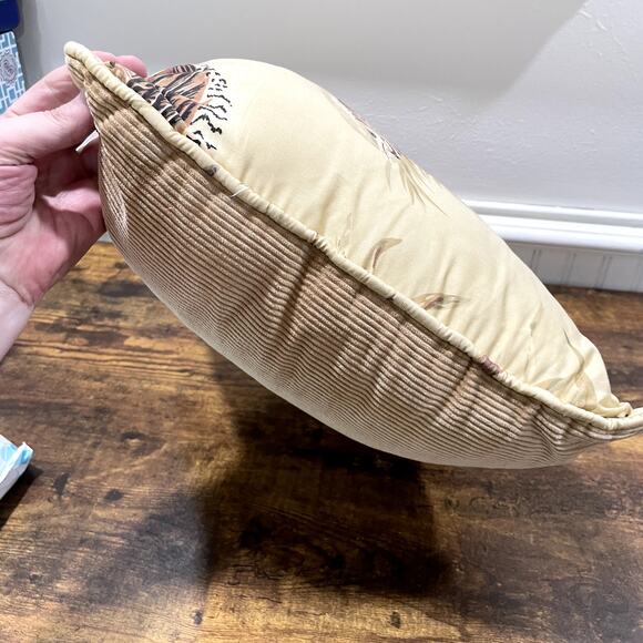 Pheasant Wild Bird Throw Pillow Vintage 16 x 16 Square Wildlife Hunting Cabin - Picture 7 of 10